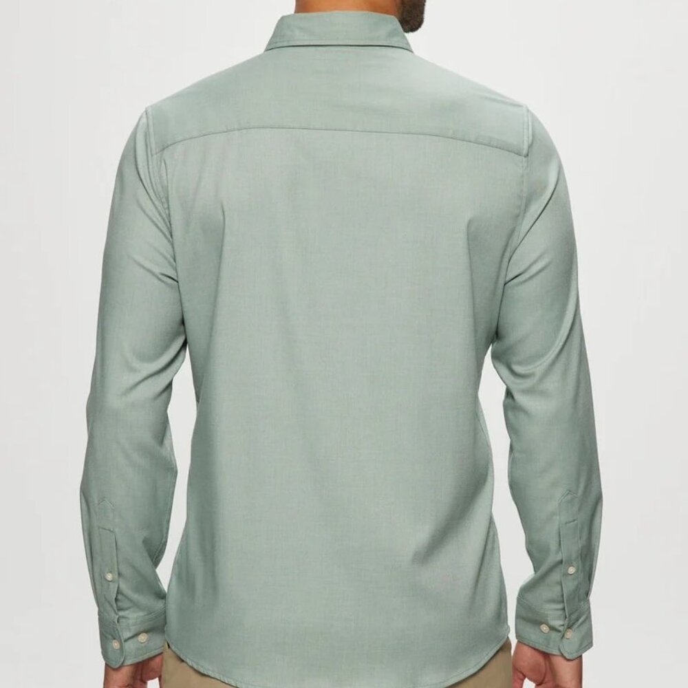 Julian & Mark Sage Chambray Stretch Long Sleeve S… - image 2